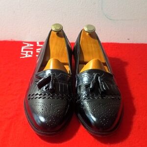Giorgio Brutini Black Tassel Loafers for Men